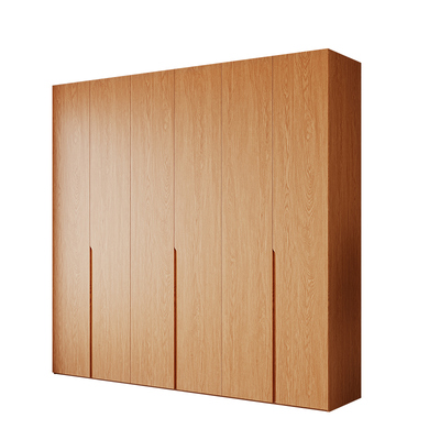 定制实木衣柜胡桃木一门到顶免拉手新款2024年家用卧室橡木衣橱