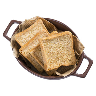 饮食伙计全麦面包干无蔗糖添加粗粮低脂零食健身代餐健康食品