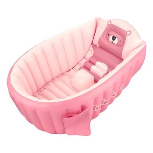 SWIMBOBO婴儿洗澡盆宝宝旅行浴盆儿童便携折叠充气泡澡桶外出神器