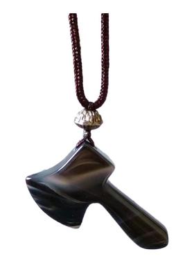 天然玛瑙玉髓斧头玉佩挂坠