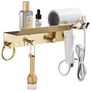 吹风机架免打孔浴室卫生间厕所风筒置物收纳不锈钢壁挂电吹风挂架