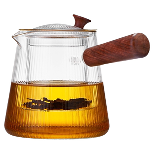 侧把玻璃煮茶壶耐高温新款电陶炉烧水家用明火围炉泡茶壶茶具套装