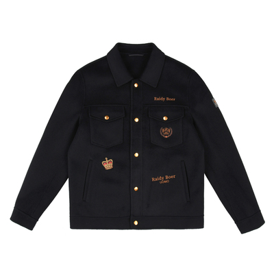 【羊毛呢】Raidy Boer/雷迪波尔2025年秋男刺绣臂章夹克外套3011