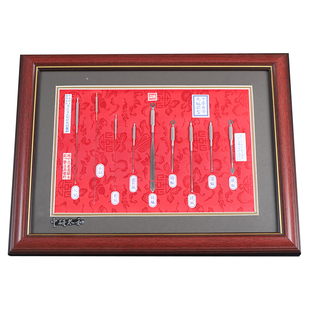 针谱中华黄帝古九针模型针图谱针灸样谱 可悬挂中医馆中医文创