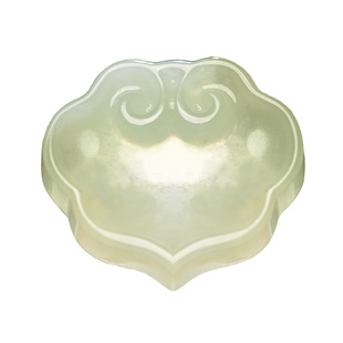 问心堂岫玉砚台笔掭毛笔文房四宝笔架挂饰雅器创意小摆件玉石墨碟