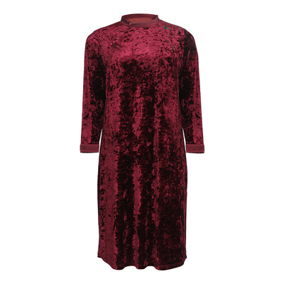 美丽客栈大码女装钻石绒礼服长裙