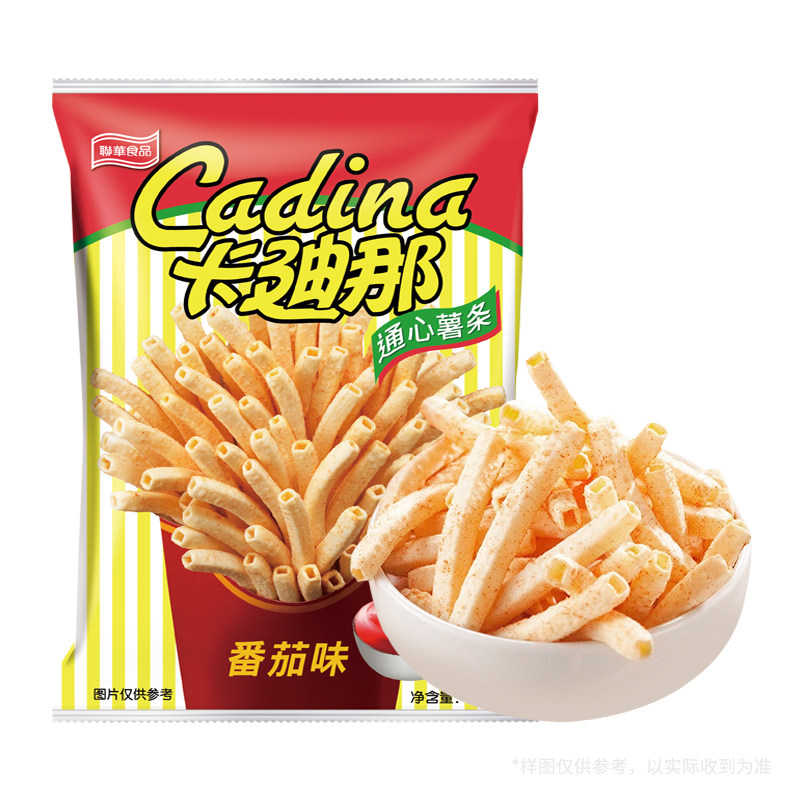【通心脆4包起】卡迪那通心薯条馍片/玉米片/脆片