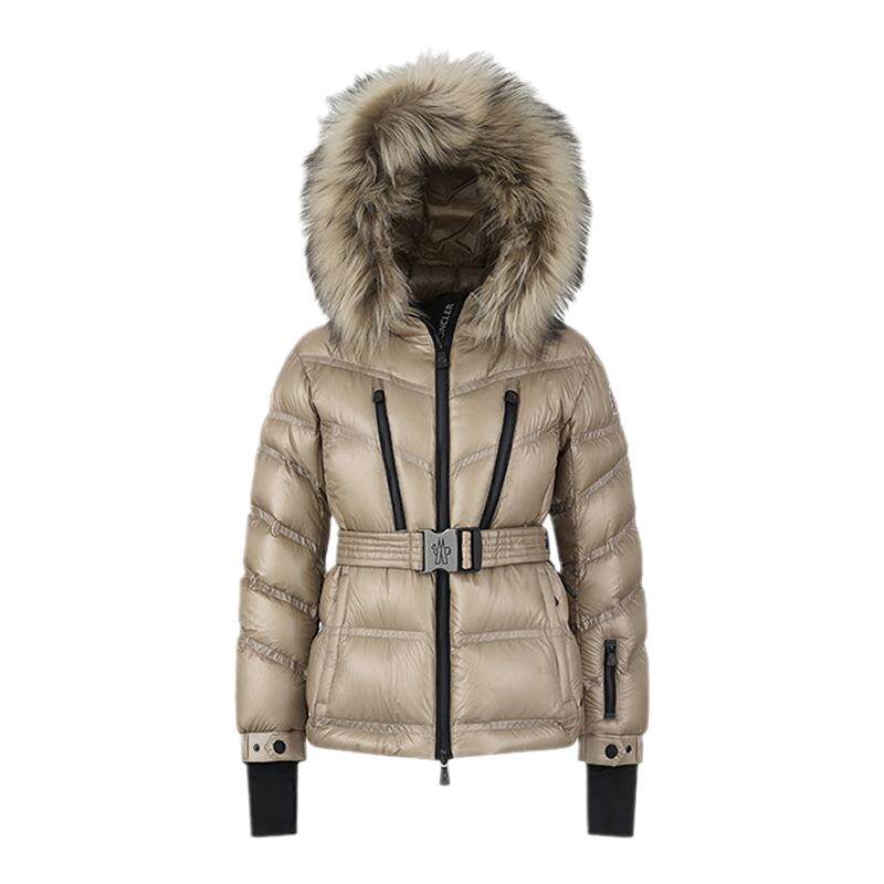 Moncler盟可睐 女士修身版鹅绒带毛领连帽羽绒服 1A00061 539YL