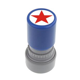 五角星印章儿童星星标记印章实心星形蓝色黑色打卡篆刻教师五角星幼儿园评语奖励章记号积分盖章五星神器作业