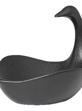 天鹅造型果盘首饰盘Fermliving