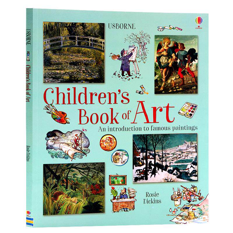 Usborne出品我的艺术欣赏书英文原版进口 Children's Book of Art 儿童艺术百科全书 32件艺术作品少儿艺术科普绘画英英语百科