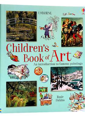Usborne出品我的艺术欣赏书英文原版进口 Children's Book of Art 儿童艺术百科全书 32件艺术作品少儿艺术科普绘画英英语百科