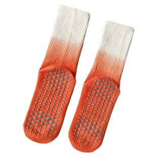 2025新款女吸湿排汗防滑中筒长袜扎染瑜伽专业健身普拉提吸汗袜子