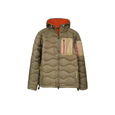 朱珠同款军绿色连帽撞色外套女