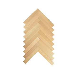 麟臣橡木新三层实木地板人字拼鱼骨拼多层实木法式奶油风家用地板