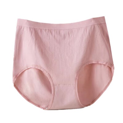女士透气特大码高腰三角内裤女