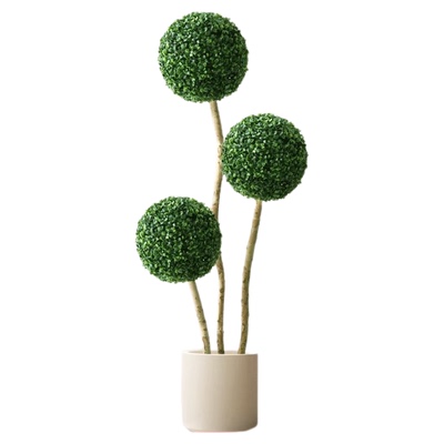 假绿植假树米兰球型植物创意室内客厅落地盆栽装饰盆景造景摆件