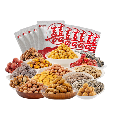 【49.9元任选6件】欢囍花生瓜子果脯任意组合零食