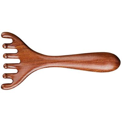 叶梳匠5A级金丝檀木鹿角按摩梳