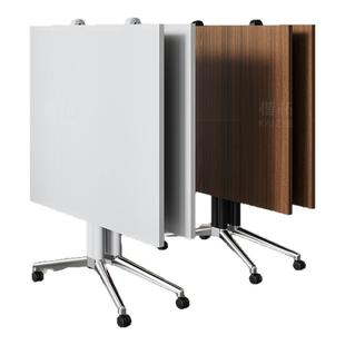 可折叠会议桌培训桌椅组合可移动拼接长条桌多功能伸缩大书桌长桌