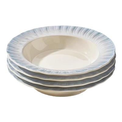 法式盘子家用菜盘2025新款陶瓷8寸深盘高级感餐具釉下彩碟子餐盘