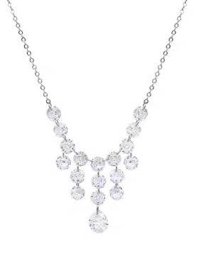 女bingbing女王冰透锆石项链