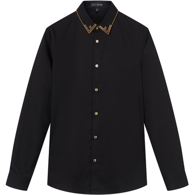 zouk法式高级感领口装饰潮流衬衫