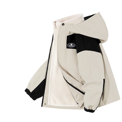 史努比男童三合一冲锋衣外套春秋