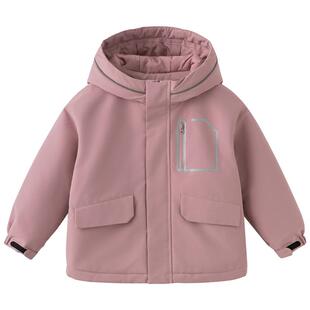 戴维贝拉女童棉服两件套2026冬装新款男童三防透湿棉衣中大童外套