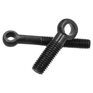 发黑活节螺丝GB798碳钢黑色活接螺栓吊环鱼眼带孔螺杆活结螺丝钉
