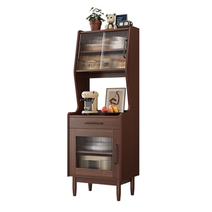 实木餐边柜咖啡机柜客厅沙发边柜收纳储物柜家用厨房橱柜茶水酒柜