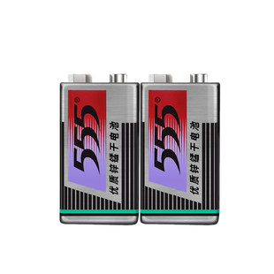 555牌9V方块电池体温枪烟雾报警器话筒万用表麦克风遥控器电池