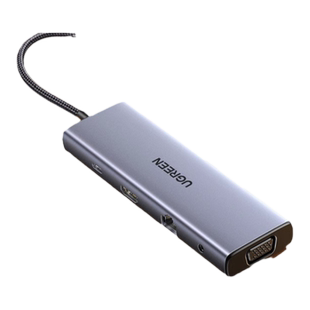 绿联拓展坞typec扩展hdmi投屏转换usb分线器hub集线器雷电4网线多功能接口转接头笔记本电脑iPad平板手机配件