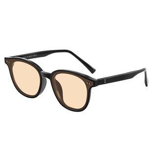 2025年新款潮Jennie同款墨镜女小框黑框茶色太阳眼镜男高级感彩色