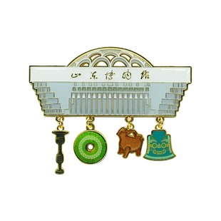 山东博物馆文创建筑金属磁吸冰箱贴旅游创意节日礼物纪念品伴手礼