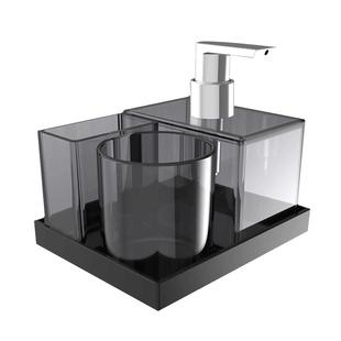 【IF奖】科勒官方格跃挂件抛光镀铬组合套装牙刷架储物盒