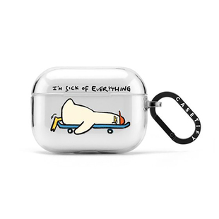 滑板鸭casetify适用于苹果Airpods pro 2代无线蓝牙耳机保护套Airpods 3/4代卡通可爱艺术家防摔壳潮牌防丢款