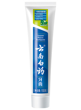 云南白药牙膏薄荷香型150g正品