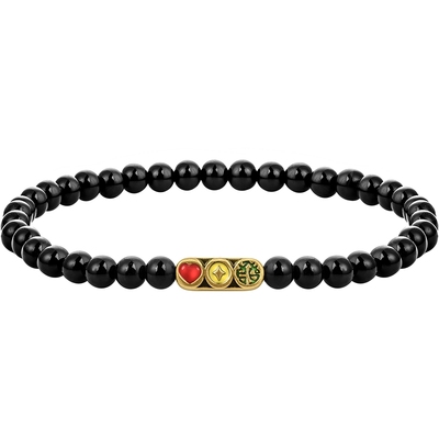 周大福独白复古黄金手串