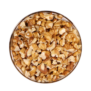 原味熟核桃碎粒500g新货生熟馅料带皮去壳脱皮大核桃碎肉去皮原料