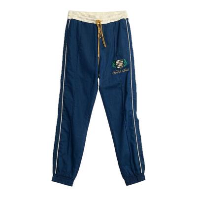 rhude男士复古运动风学院风刺绣束口中性休闲裤 银泰百货 301596