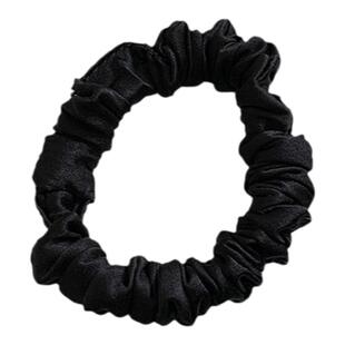 100%桑蚕丝发圈发绳不伤发小肠真丝褶皱发圈简约半扎马尾头绳头饰