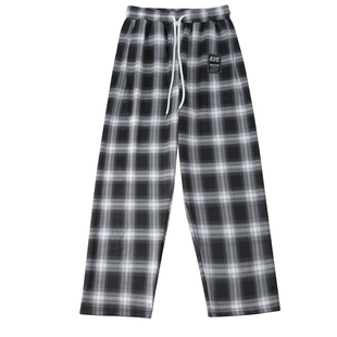 andtime秋冬新款黑白格子直筒裤男女潮流宽松百搭休闲长裤阔腿裤