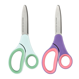 【小猪佩奇联名】日本KOKUYO国誉学童剪刀限定款儿童剪刀安全手工中小学生用剪纸圆角小剪子带保护套