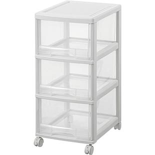 书桌下收纳柜箱抽屉式文件储置物架书架移动盒柜子办公室带轮落地