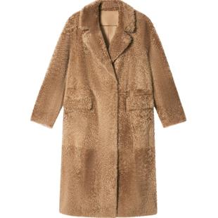 PSALTER诗篇拉贡皮毛一体美拉德羊毛羊羔毛大衣皮草冬款