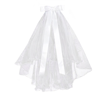 领证头纱登记求婚头饰简约短款新娘结婚主婚纱头饰高级婚礼小头纱