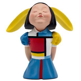 稀奇艺术向京《我看到了幸福》蒙德里安情书多巴胺客厅雕塑摆件