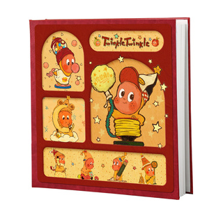 星星人皮质diy覆膜相册纪念册情侣宝宝成长记录本5寸67拍立得影集