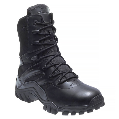 贝特斯02348牛皮黑色拉链战术靴